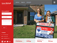 Tablet Screenshot of irynamitchell.com
